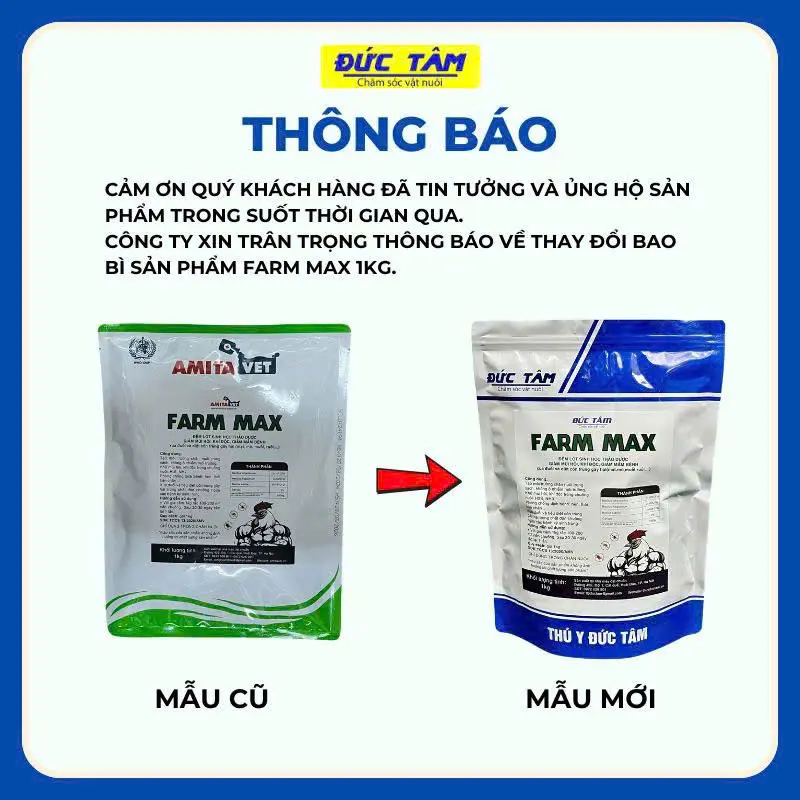 Men rắc chuồng Farm max diệt mò mạt, khử mùi hôi chuồng,khô thoáng chuồng nuôi (Sản phẩm cho gia cầm) 1