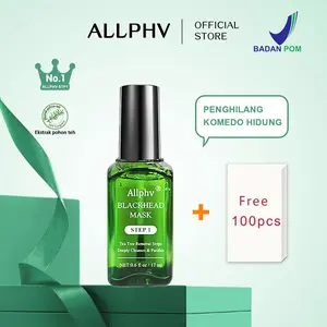 【BPOM】Allphv Tea Tree Blackhead Mask(STEP1)-Masker Komedo Hidung Pembersih Komedo Pengangkat Komedo&pengecil Pori-por(STEP2) Wanita