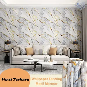 [120CM*280CM] Wallpaper Dinding Motif Vinyl Marble Foam Roll Sticker Kamar Dekorasi Pvc Stiker
