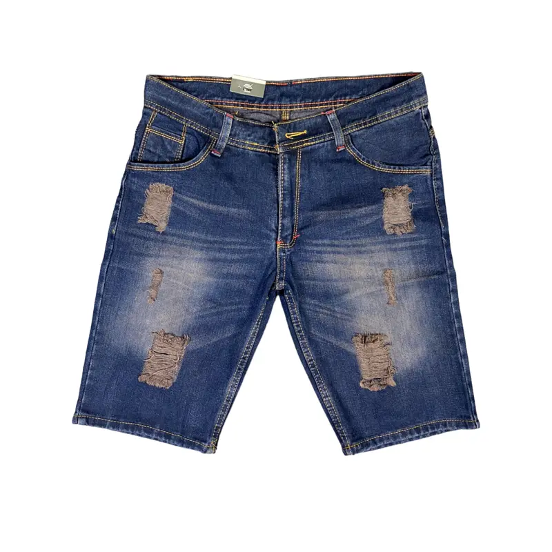 Celana Sobek Pendek Pria 27-38 / Celana Pendek Pria / Celana Sobek / Celana Jeans Pria / Celana Ripped Panjang 50 cm Tebal Nyaman 1