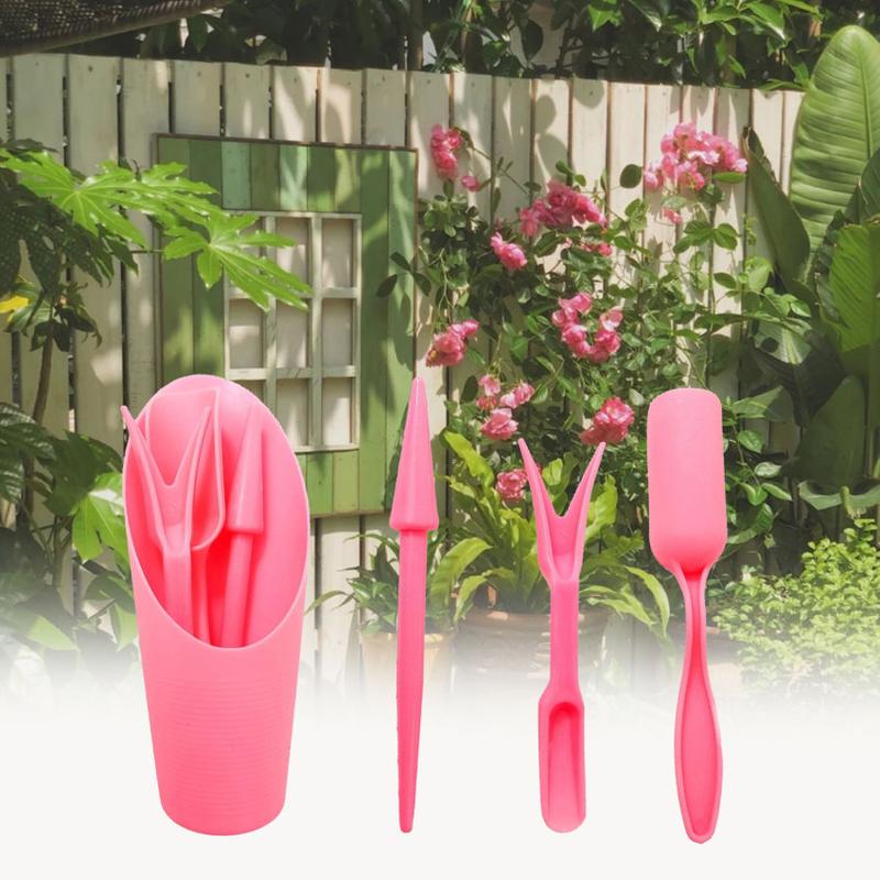 Product Introduction of 4pcs Mini Garden Tools Succulent Planting Kit Flower Growing Tool Set Home Plant Cultivation Garden Potted Flower Canes Rod Tool 99