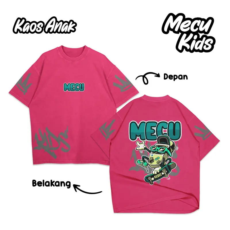 Himoku joy skate Kaos Distro Anak Laki Laki Perempuan 4 5 6 7 8 9 10 11 12 Tahun Katun Combed 6