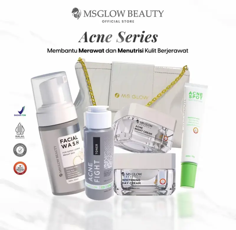 MS GLOW - PAKET WAJAH FREE SPOT TREATMENT 5