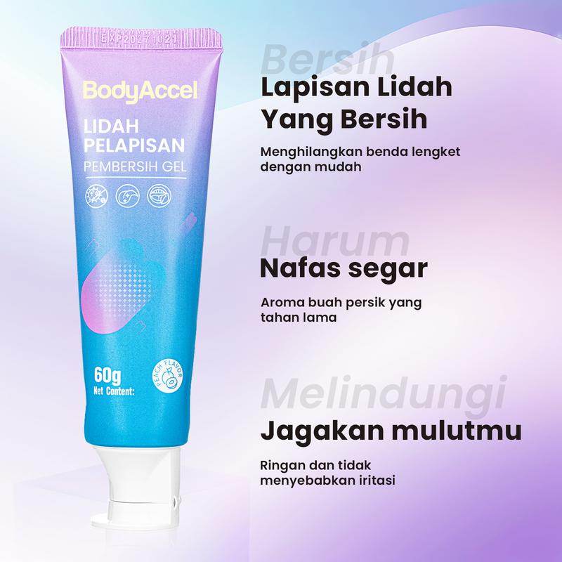 【HZ1】BodyAccel Membersihkan lidah dan menyegarkan napas untuk segala usia Mulut Sikat 5