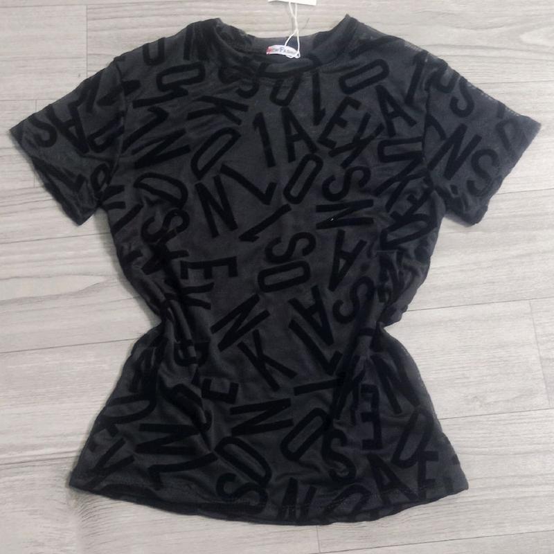 Áo Thun Lưới Tay Ngắn 2 Lớp Phom Vừa Dáng Ôm Women Nữ Top Cổ Tròn 6