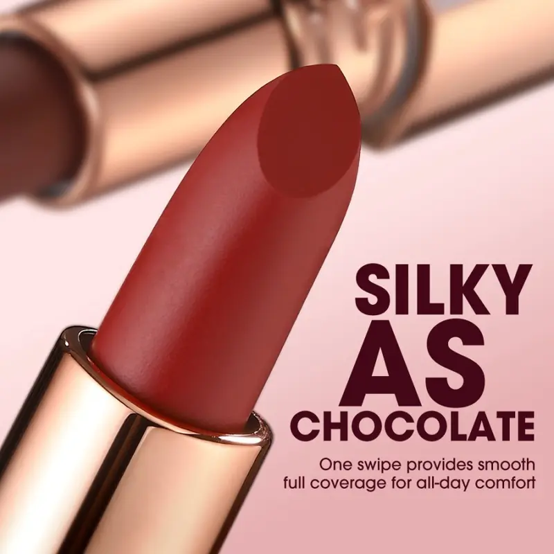 O.TWO.O Misty Kiss Lock Matte Lipstick Color Silky 24H Long Lasting Lip Makeup 1