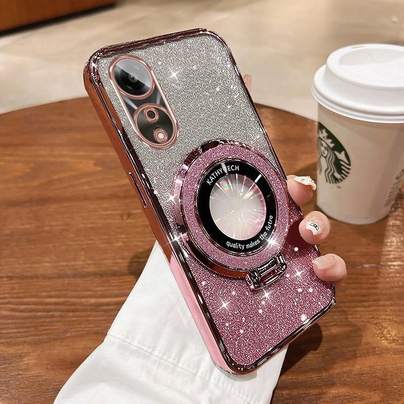 Ốp Điện Thoại Cho OPPO A60 A38 A18 A78 A58 A17K A98 Reno 8T 5G Có Giá Đỡ Nam Châm Ốp Lưng Sang Trọng 3D