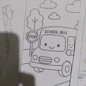 50 Lembar kertas mewarna anak uk kertas A5 banyak pilihan tema gambar lucu menarik dan edukatif