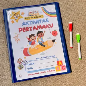[EDISI TERBARU] Buku Aktivitas Pertamaku untuk Anak Pra TK 2 3 4 5 Tahun Paud Buku Edukasi Anak Bisa Dihapus Bikin Anak Pintar Books