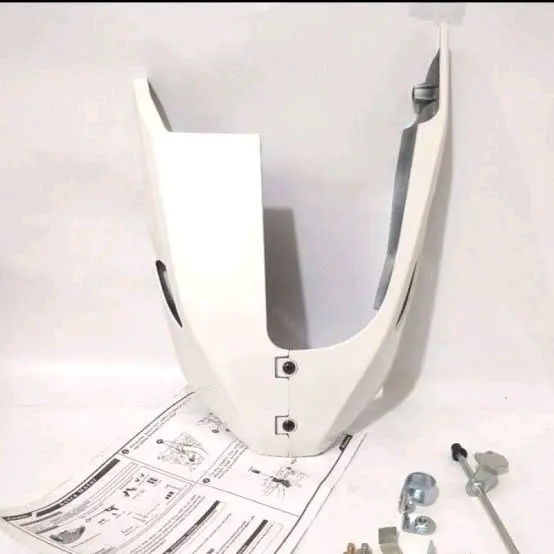 UnderCowl + Bracket Putih Cover Tutup Bawah Mesin CB150R 2012-2015 StreetFire Old K15A Ori Honda (dengan Bracket)