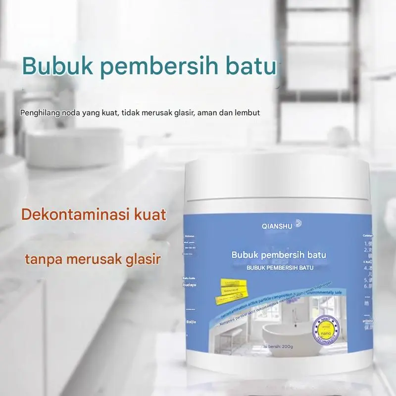 Pembersih marmer, ubin batu, dapur, meja kuarsa, pembersihan, dekontaminasi kekuningan, rembesan, lantai, ubin, bubuk pemoles yang kuat