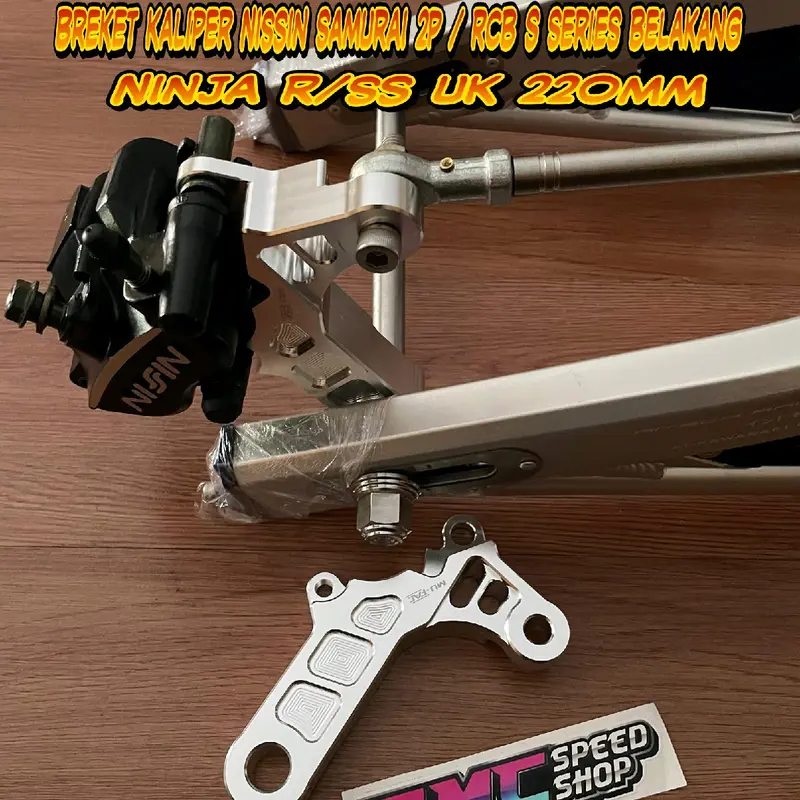 Breket kaliper nissin samurai 2piston Rcb E series bagian belakang Ninja R ninja ss / Breket kaliper belakang Ninja R / ninja ss kaliper nissin samurai 2p 0