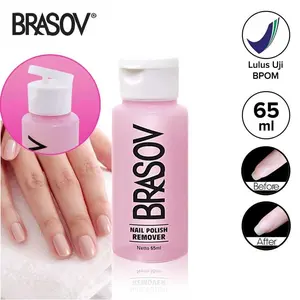 BRASOV Nail Polish Remover BPOM - Pembersih Cat Kuku Penghapus Kutek 65ml Lulus Uji BPOM