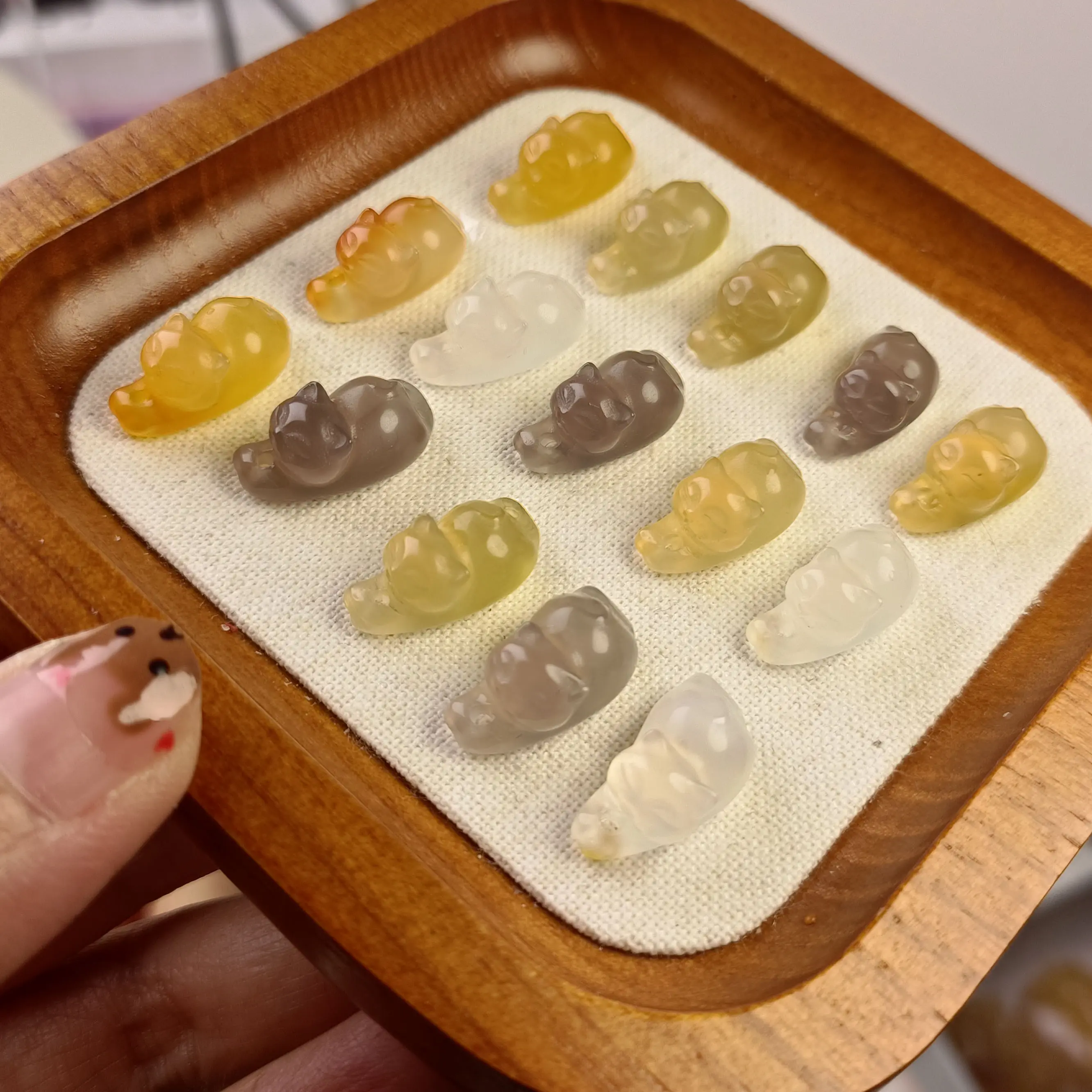 Mặt Dây Chuyền Thời Trang Mèo Bằng Đá Tự Nhiên, Đơn Giản Và Dễ Phối Đồ, Biểu Tượng Hòa Bình Và May Mắn, Chọn 1 Trong 14 Mặt Hàng Phúc Lợi