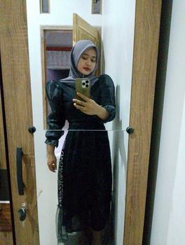 Product Review of TP89 Dres Gamis inana 89z4 maxi cantik full brukat lapis furing Muslim Organza Nyaman Wanita Tile from m**a 0