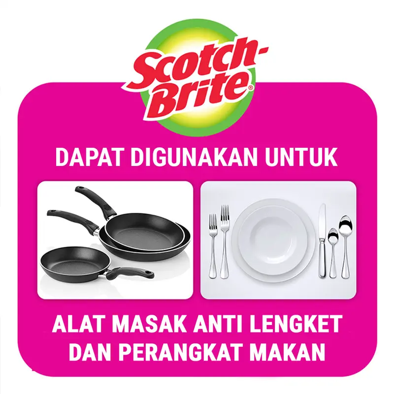3M Scotch-Brite Easy Clean Scrub Sponges, Sabut Spons 5