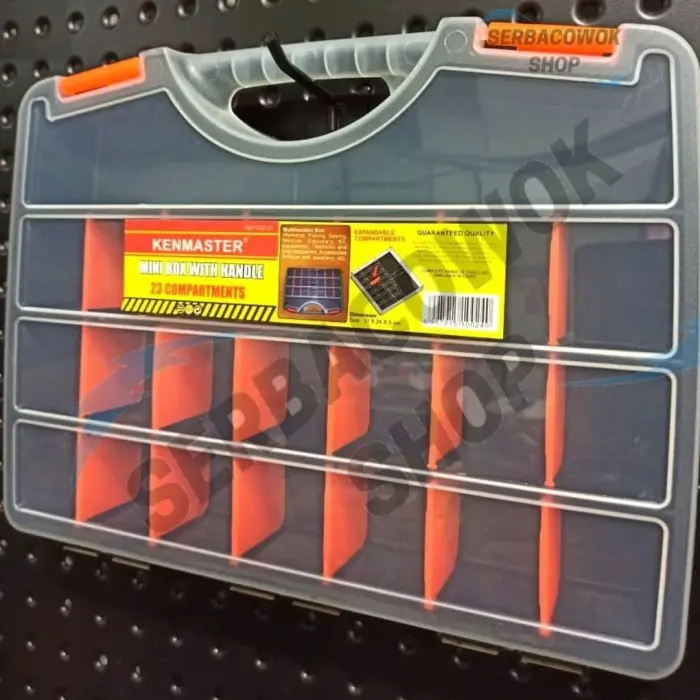 Kenmaster Plastik Box Slot Mini Tool Box With Handle Koper Termurah 1