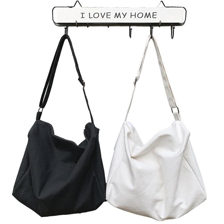 Túi ToTe Đeo Chéo Nam Nữ vải canvas Đeo vai đi học đi chơi cỡ lớn