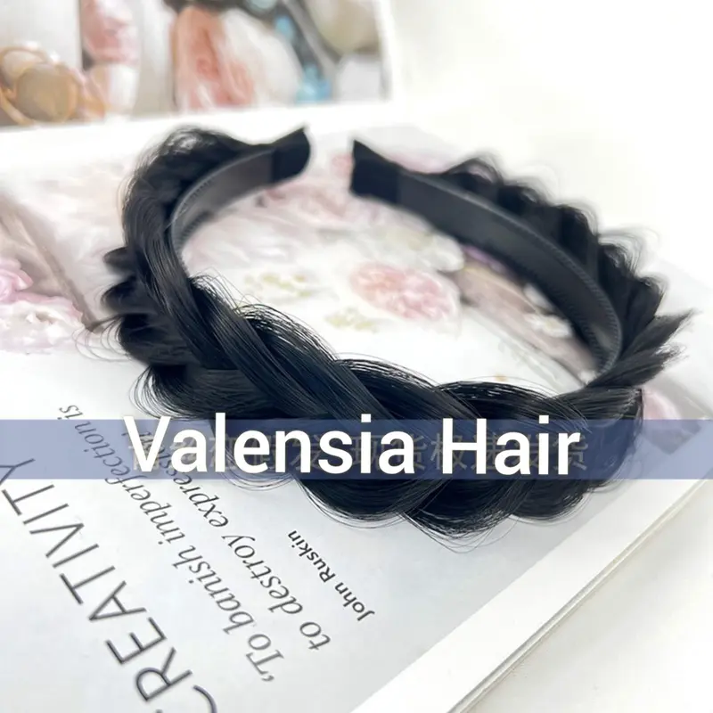 hairclip bando rambut kepang murah 5