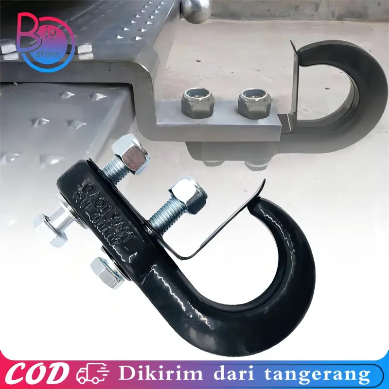 Towing Hook Towing Mobil 10000lbs Car Kait Trailer Sepotong Lidah Kait Traksi Mobil 0