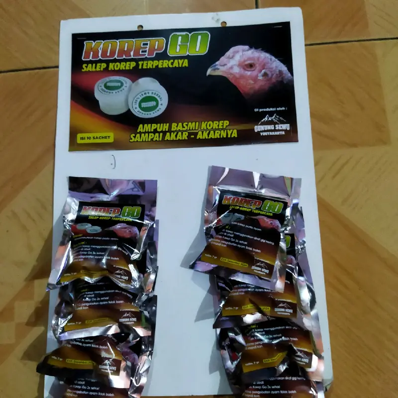 Korep Go, efektif hilangakan korep pada ayam doping 3