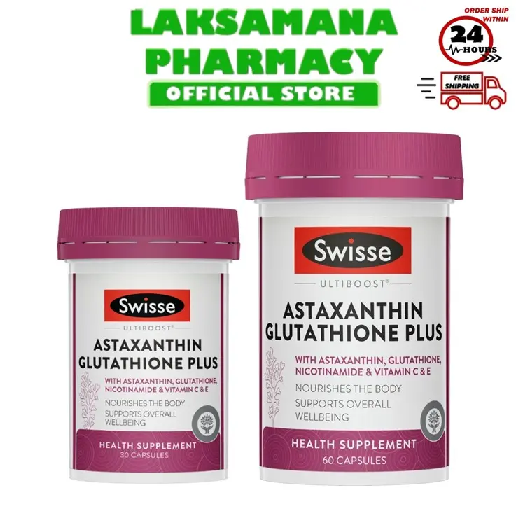 swisse astaxanthin glutathione complex Ultiboost Plus 30's, 60's/ Grape Seed Extract Plus 30's Bond Peptides BPC-157 + quantity:3 rich