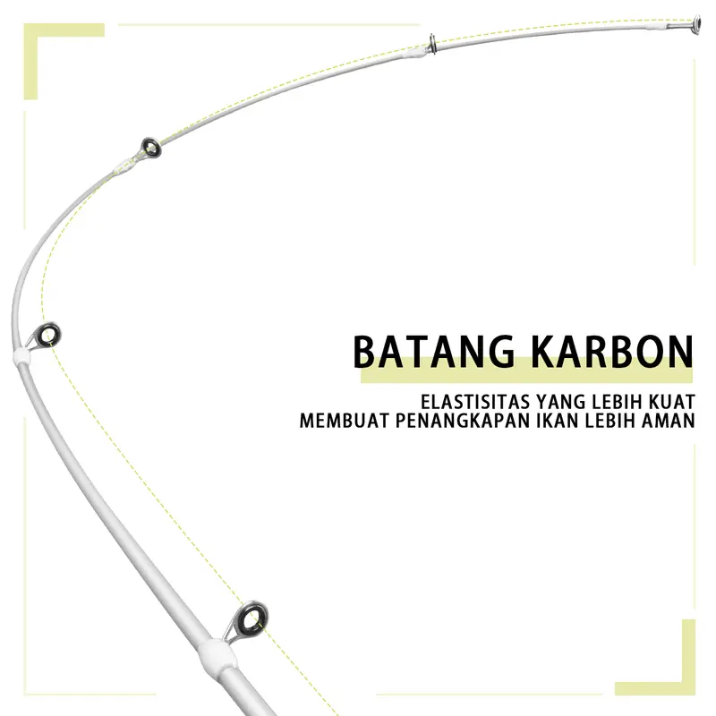 Joran Pancing Ultra Ringan 2 Ruas Bahan Karbon Ukuran L ML MH Fuji Ring Joran Pancing 1 Set Pancing Lengkap Murah Pancing Pancing Set 1.6M/1.8M/2.1M/2.4M Joran Pancing Set Dengan Bahan Serat Karbon Set 15 Kg Reel Pancing Pancing Set Carbon Pancing Set 3