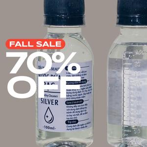 Nước rửa bạc trang sức bạc vàng platin đồng xi 15s trắng sáng TTB nước trong