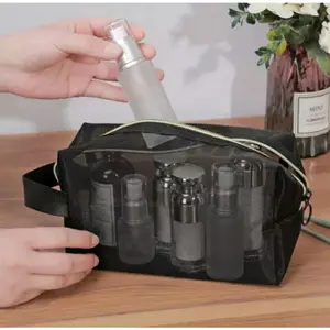 Tas Jaring Kosmetik Tas Make-Up Tas Travel Organiser Portabel Pouch Make-Up