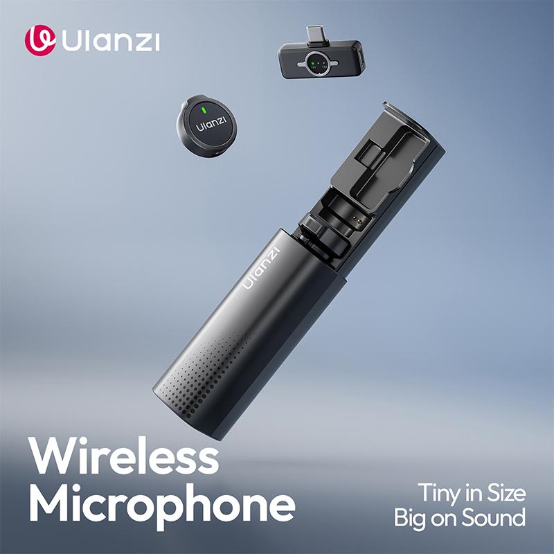  Micro không dây Ulanzi A21 - Mini Mic Wireless Lavalier Microphone Lapel Microphone 