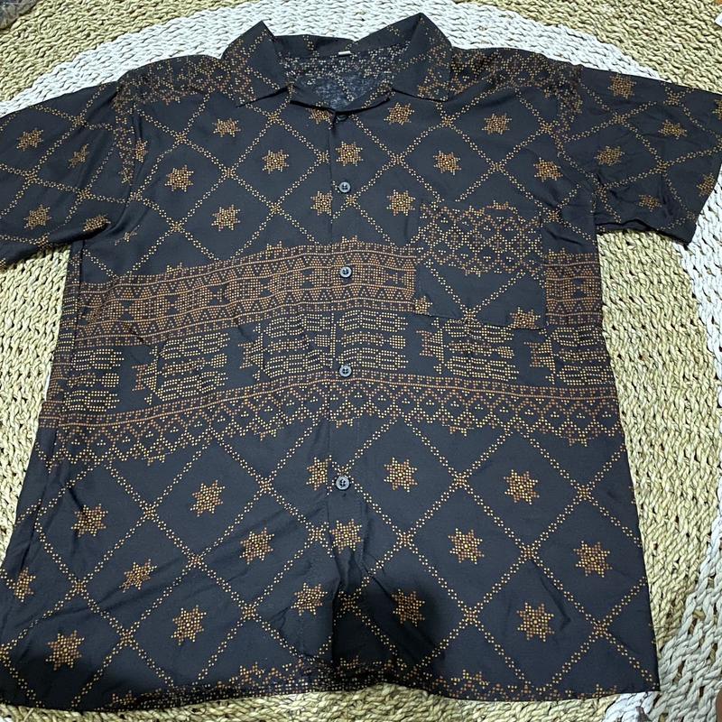 Product Introduction of kemeja cowok rayon motif viral 2024 kemeja buat couple set gamis 4