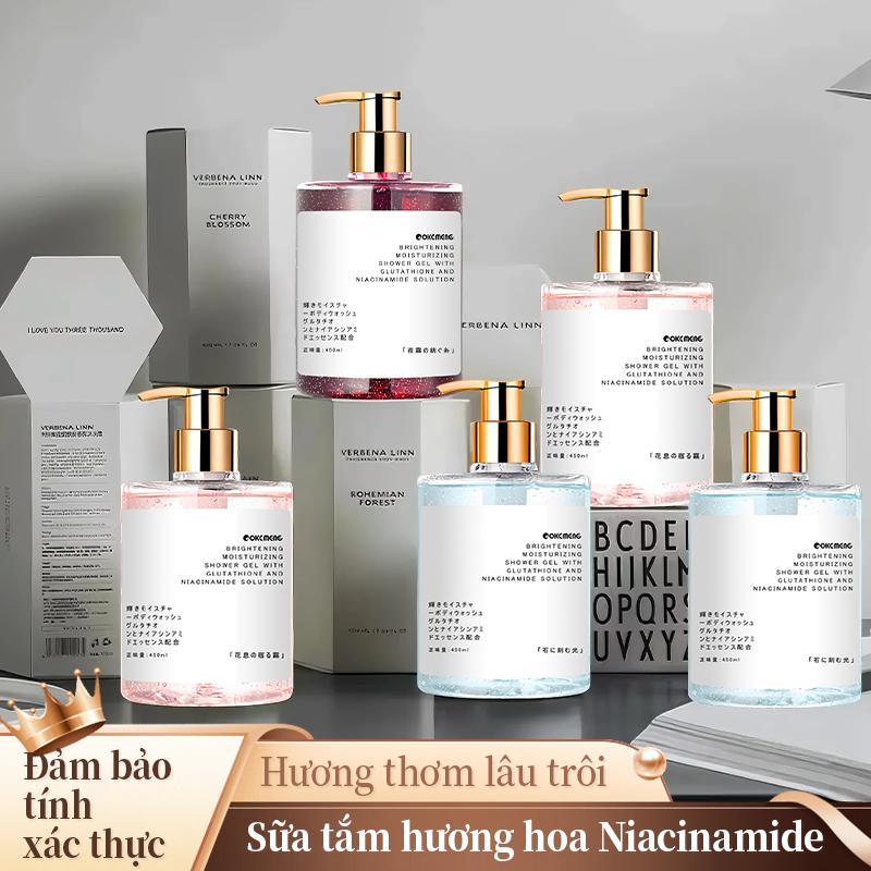 【3 chai giá siêu hời Sữa tắm hương hoa Niacinamide dành nam nữ có thể dùng hương nước hoa hương gỗ - Phương Đông hương hoa quả lưu hương lâu dài dung tích lớn làm sạch mềm mịn da,phù hợp gia đình và ký túc xá sinh viênbọt mịn,an toàn cho da nhạy cảm