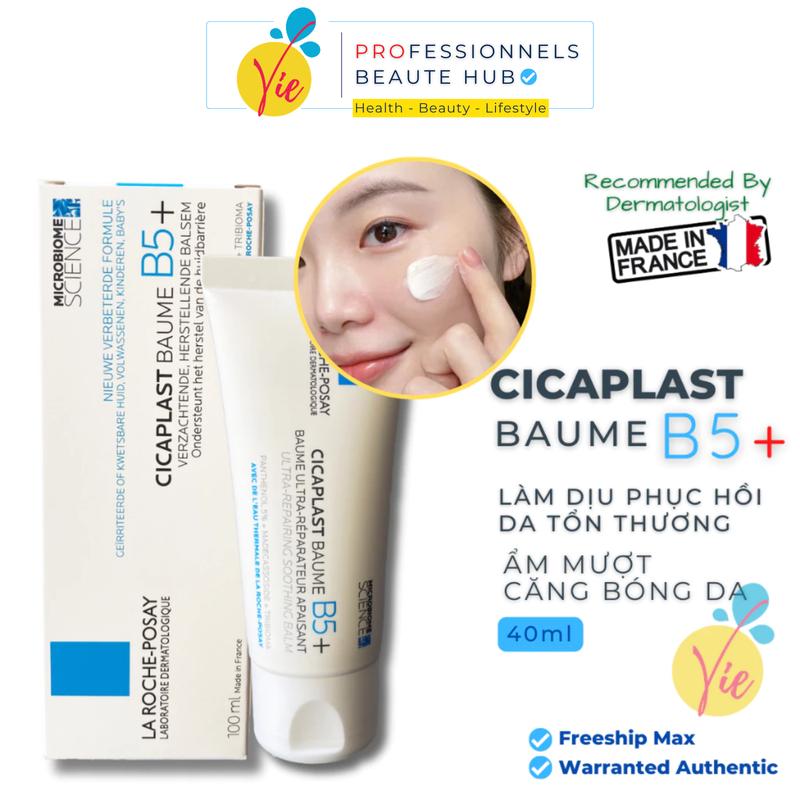   NK  Kem Dưỡng La Roche Posay Cicaplast Baume B5+ Làm Dịu Hỗ Trợ Phục Hồi Da 40ml 