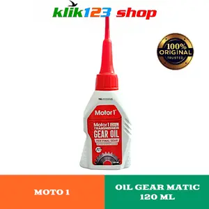 Moto1 Matic Gear Oil 120ml – Oli Gardan Motor Matic, Extreme Pressure Additive, Perpindahan Gigi Halus & Perlindungan Aus Maksimal, Motorcycle oil