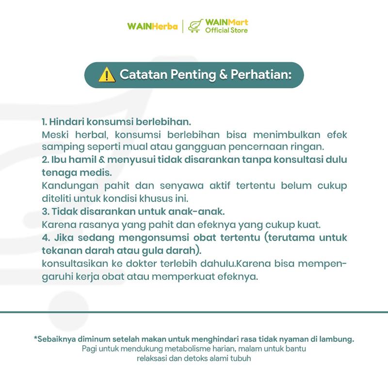WAINHerba Teh Celup Herbal Daun Insulin - Menjaga Kontrol Gula Darah - 20 Tea Bag 4