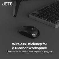 Gambar Mouse Wireless JETE MS105 Mouse 1200 DPI 3 Level Mouse Tanpa Kabel USB Dongle Silent Click Mouse Kantor Komputer Laptop Windows For Macbook - Black dari JETE Indonesia Kota Bandung 3 Tokopedia