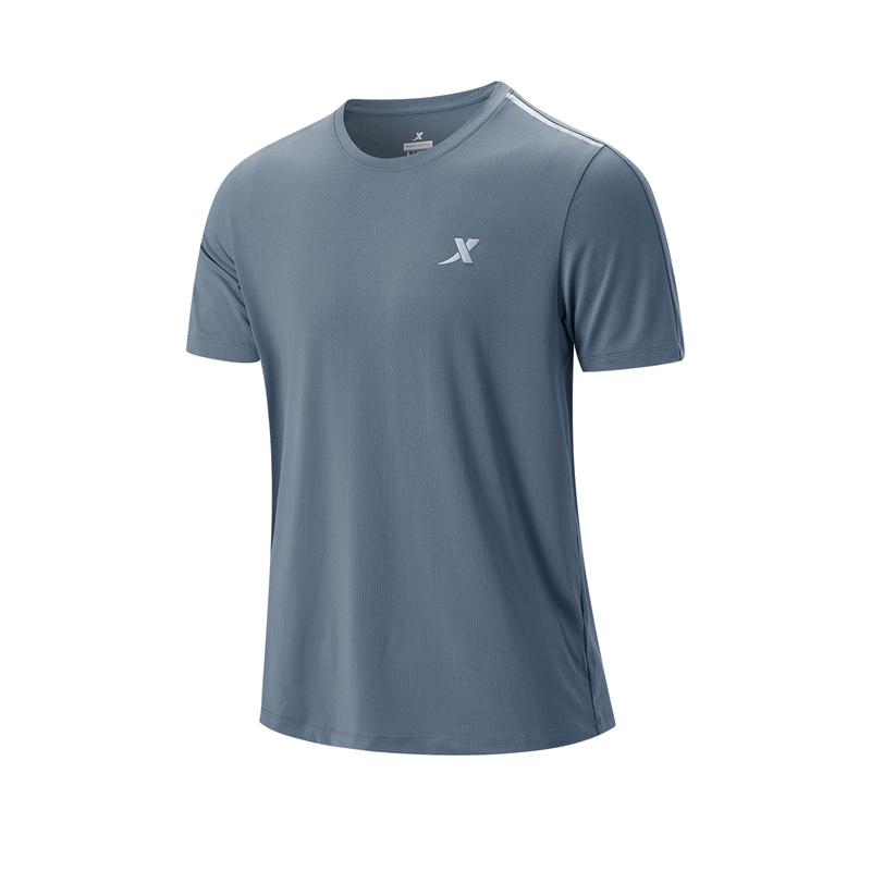 Product Introduction of 878229010132 XTEP Men Short Sleeve Knitted Sweater Quick Drying Round Neck Comfortable Leisure 37