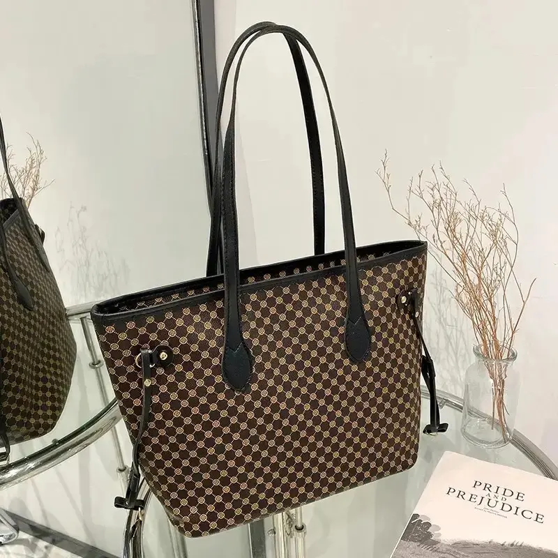 Prisa -Tote bag wanita motif/Tas Tote wanita/Tas kuliah/Tas ibu