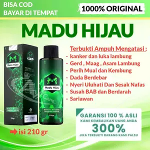 MADU HIJAU Asli 210gr Original - Terbukti Ampuh Mengatasi Kanker Maag Gerd Perih Mual Kembung Dada Berdebar Nyeri Uluhati Sariawan 100% Asli Garansi 300%