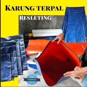 terpal kurir ,karung terpal A20 pakai resleting serbaguna anti air