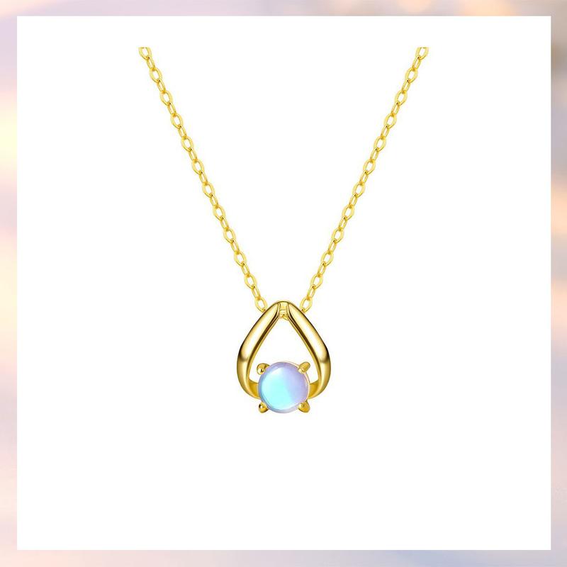 Product Introduction of Bộ Bông Tai Và Vòng Cổ, Thiết Kế Đá Sáng Bóng Bằng Bạc Sterling 925, Phong Cách Dễ Thương Và Thanh Lịch, Tinh Tế, Quà Tặng Miễn Phí, 1 Chiếc Nhẫn Trái Tim Hợp Kim, [223] 4