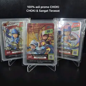 Kartu boboiboy Foil hologram choki choki galaxy card