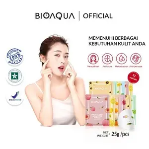 Masker wajah setmask bioaqua sekali pakai esense bpom halal
