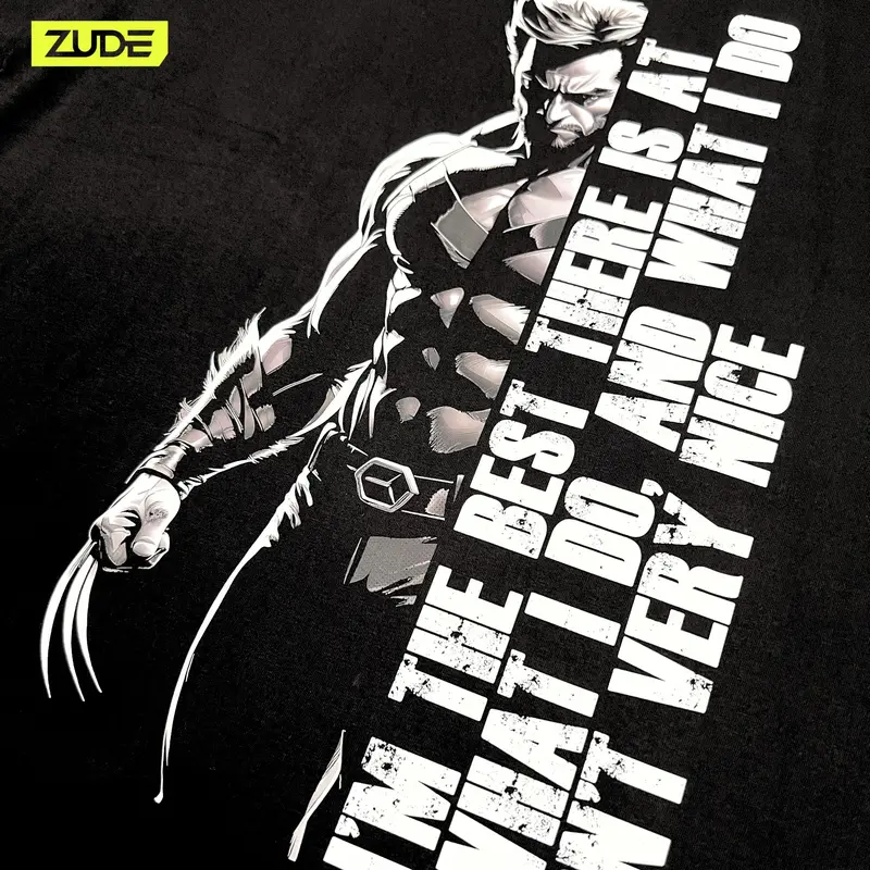 Kaos Tshirt ZUDE Wolverine Quotes 1