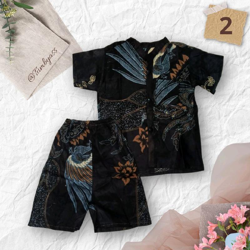 TUMBYASSS Setelan Batik Anak Batita - Baju Anak Murah - Pakaian Formal dan Harian - Fashion Anak Kemeja 2