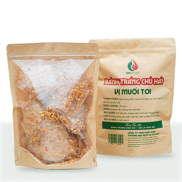Bánh tráng MUỐI TỎI - Bánh tráng trộn Chú Hải - Snack ăn vặt bánh tráng Tây Ninh dùng chay được