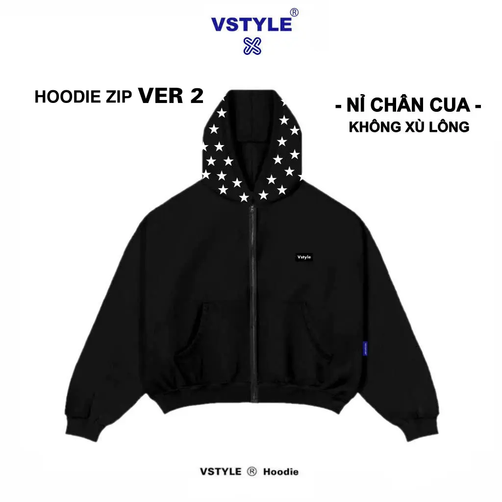 Ver.2-STAR-Nỉ Chân Cua-Đen logo cao su