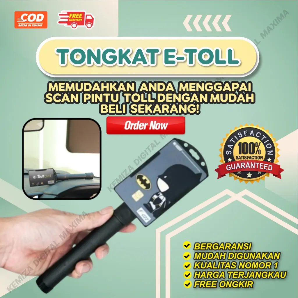 Tongkat E-Toll Premium - Tongtol Telescopic panjang pendek - Tongsis Toll Premium