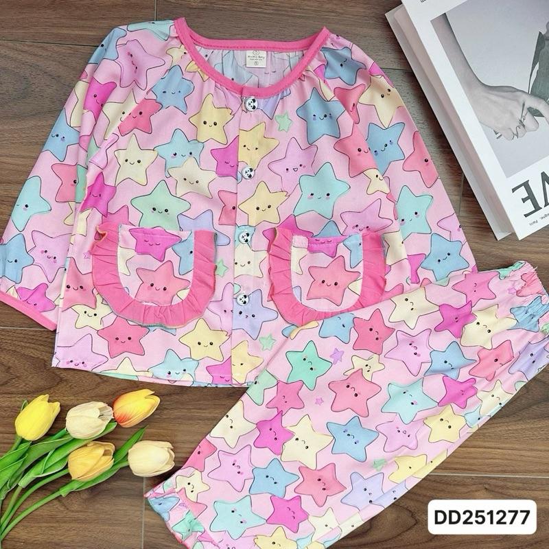 DD251277 Bộ tole dài Mẹ và Bé 10kg-68kg túi bèo tay dài quần dài với chất liệu tole lanh loại 1 mềm mát. MinMin Baby