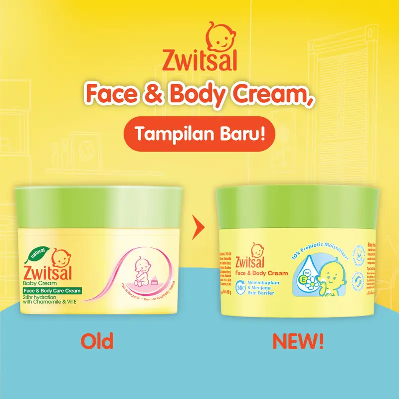 [SPECIAL DEALS] Zwitsal Baby Face Body Care Cream 50g Twin Pack Default
